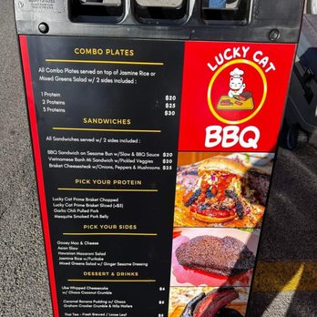 Lucky Cat BBQ menu 2